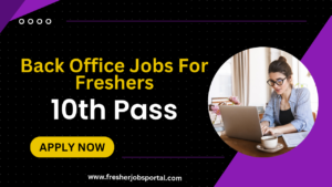 Back Office Jobs For Freshers