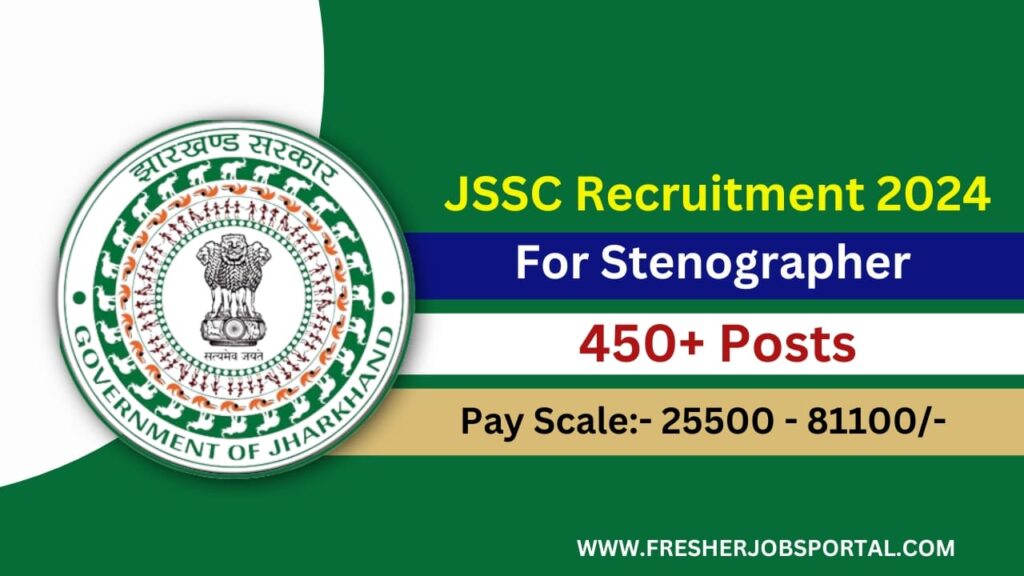 JSSC Stenographer Recruitment 2024