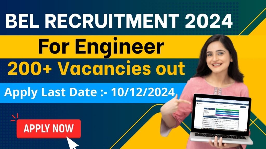 BEL Engineer Recruitment 2024