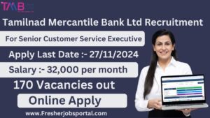 TMB Senior Customer Service Executive Recruitment 2024