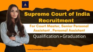 Supreme Court of India Recruitment 2024