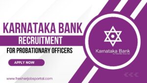 Karnataka Bank PO Recruitment 2024